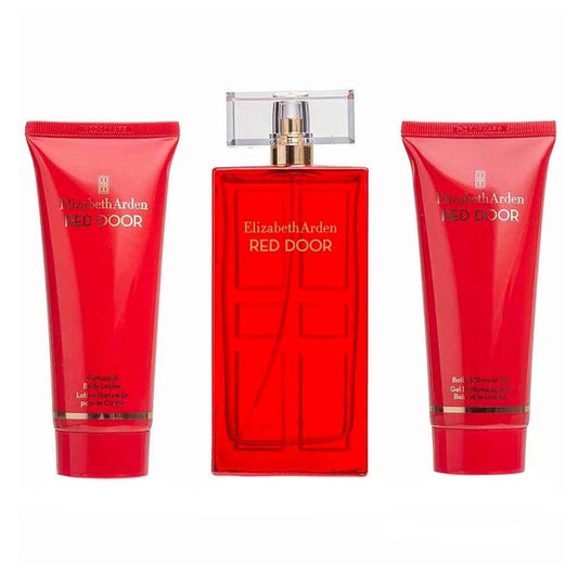 Elizabeth Arden Red Door Gift Set For Women - Pack of Elizabeth Arden Red Door EDT 100ml + Red Door Body Lotion 100ml + Red Door Travel Size EDT 5ml