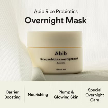 Abib Barrier Jelly Rice Probiotics Overnight Face Mask 80ml