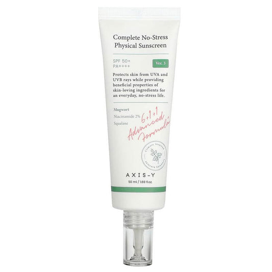 Axis-Y Complete No Stress SPF50+ PA++++ Physical Sunscreen 50ml Axis-Y