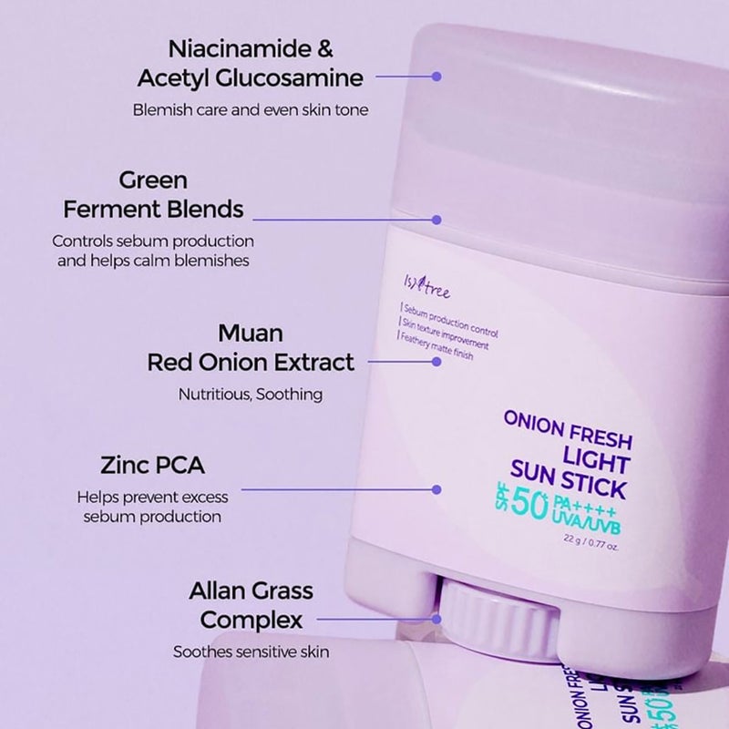 Instree Onion Fresh Light SPF50+ PA++++ Sun Stick 22g Isntree
