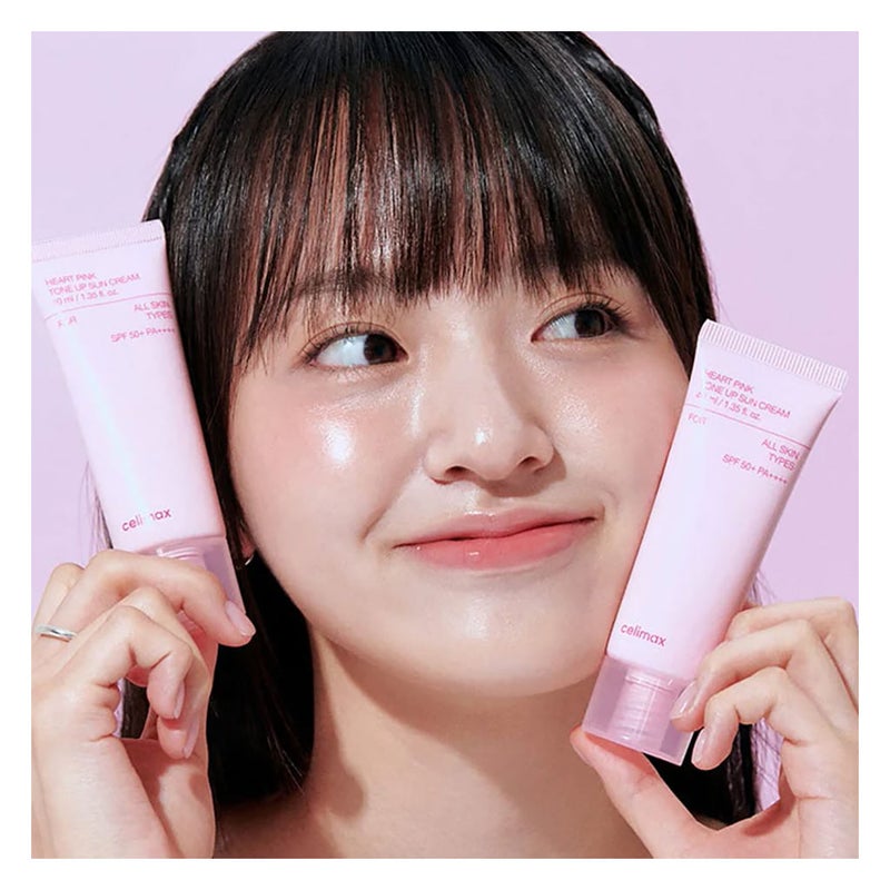 Celimax Heart Pink Tone Up SPF50+ PA++++ Sun Cream 40ml Celimax