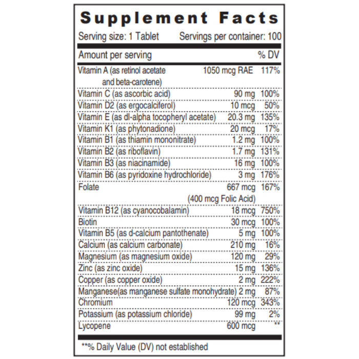 Sunshine Nutrition A TO Z Men's Multivitamin 100 Tablets Sunshine Nutrition