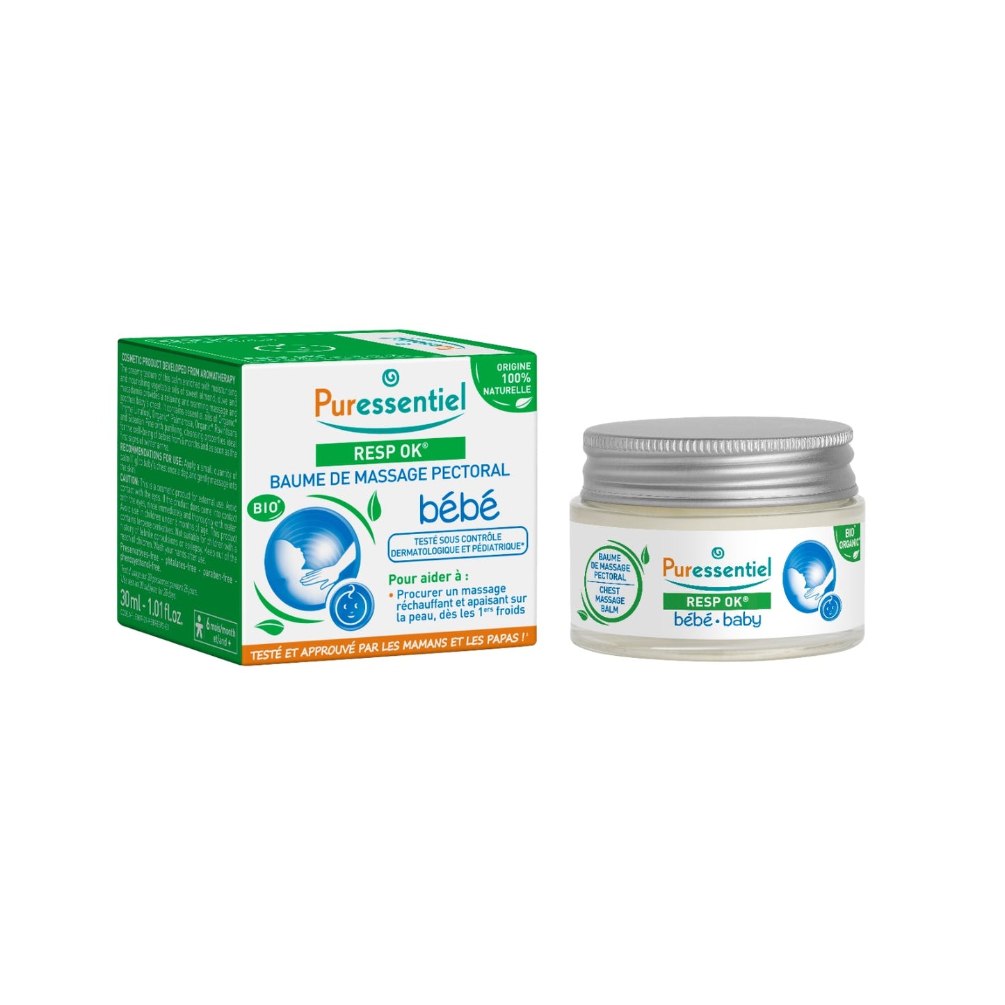 Puressentiel Respiratory RESP OK Pectoral Massage Balm Baby 30ml