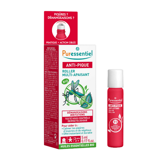 Puressentiel Anti-Sting Soothing Roller with 11 Essential Oils 5ml