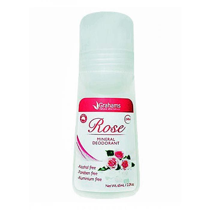 Grahams Natural Mineral Deodorant Rose - 65ml