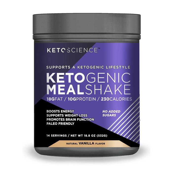 Ketoscience Ketogenic Meal Shake Natural Vanilla 14 Servings 532g KETO SCIENCE