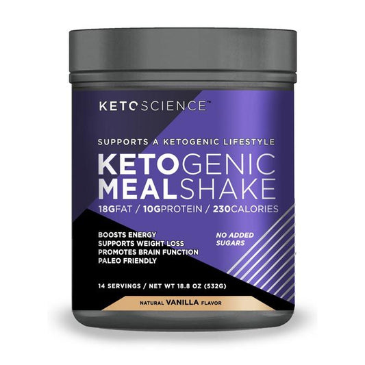Ketoscience Ketogenic Meal Shake Natural Vanilla 14 Servings 532g KETO SCIENCE