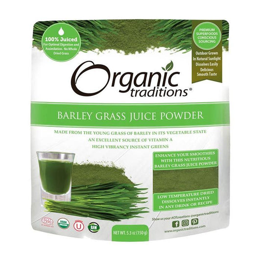 Organic Traditions Barley Grass Juice Powder 150g