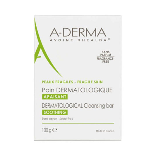 A-Derma Fragile Skin Dermatological Cleansing Bar - 100g