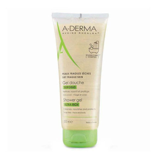 A-Derma Fragile Skin Ultra-Rich Shower Gel - 200ml