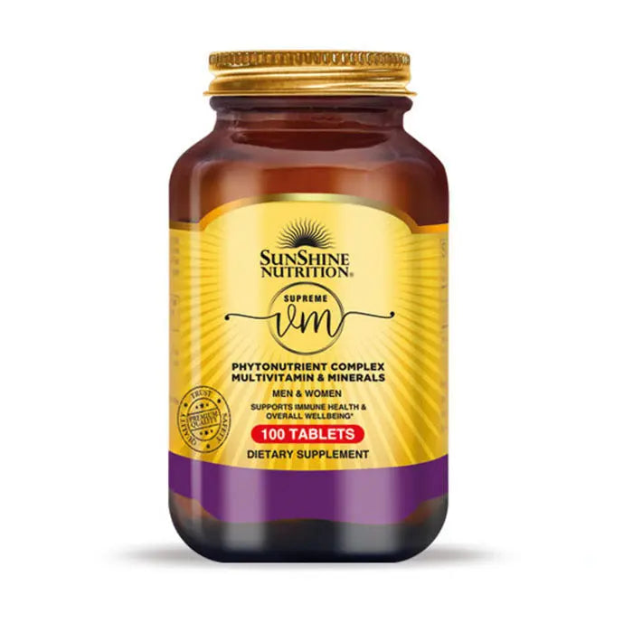 Sunshine Nutrition Supreme VM Phyto Multivitamin 100 Tabs Sunshine Nutrition