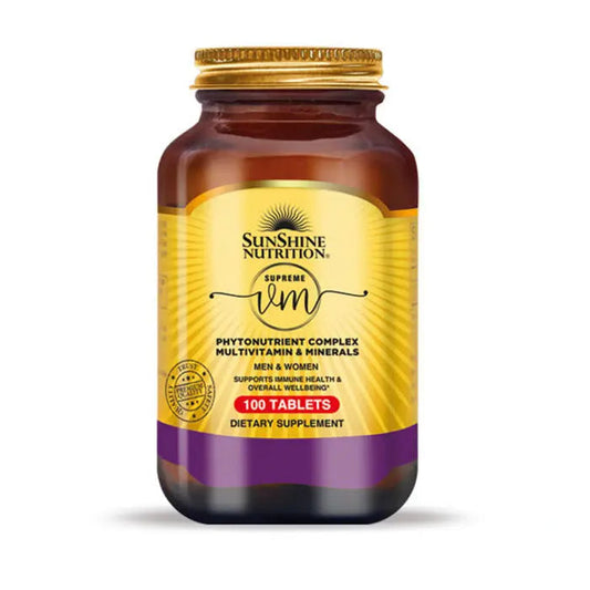 Sunshine Nutrition Supreme VM Phyto Multivitamin 100 Tabs Sunshine Nutrition