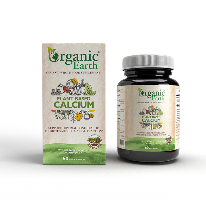 Organic Earth Plant Based Calcium - 60 Capsules