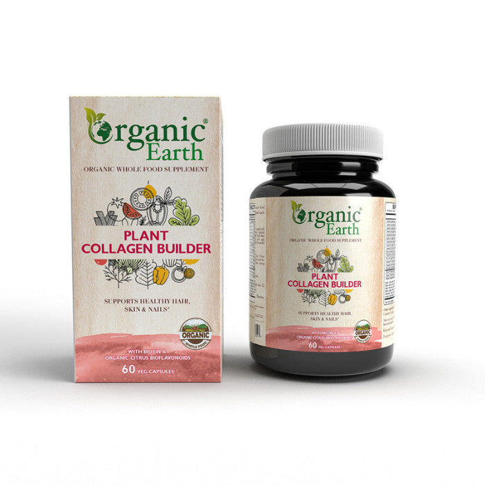 Organic Earth Plant Collagen Builder 60 Capsules Organic Earth