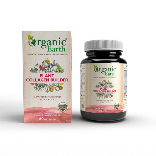 Organic Earth Plant Collagen Builder 60 Capsules Organic Earth