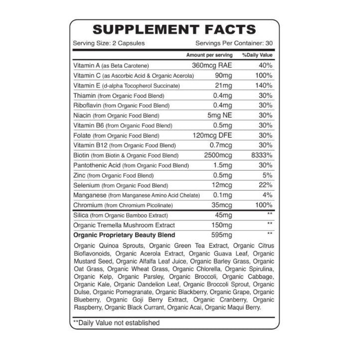 Organic Earth Plant Collagen Builder 60 Capsules Organic Earth