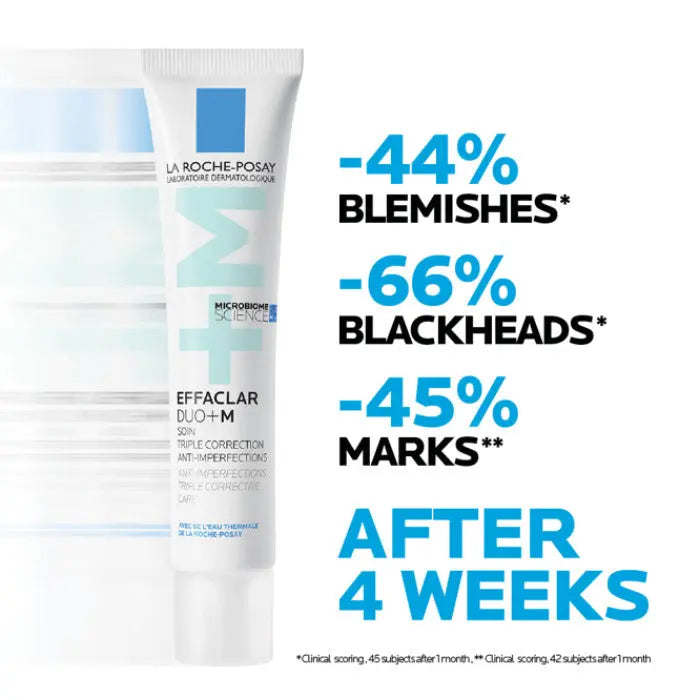 La Roche-Posay Effaclar Duo+M Anti-Imperfections Triple Corrective Care Cream For Oily & Acne-Prone Skin 40ml La Roche-Posay