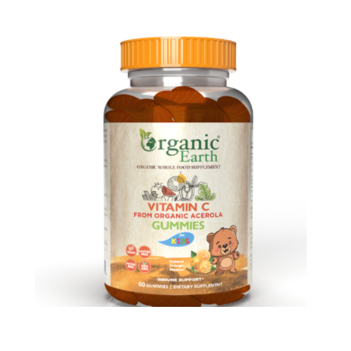 Organic Earth Vitamin C Gummies for Kids 60’s Organic Earth