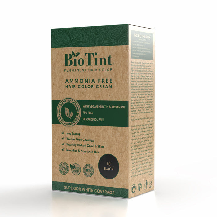 BioTint Permanent Hair Color - 1.0 Black