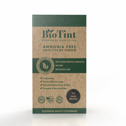 BioTint Permanent Hair Color - 3.0 Dark Brown
