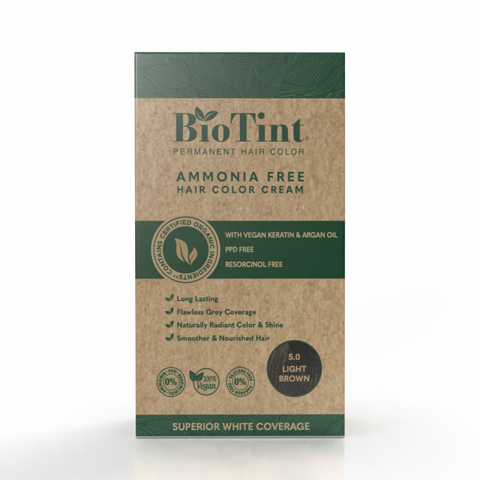 BioTint Permanent Hair Color - 5.0 Light Brown