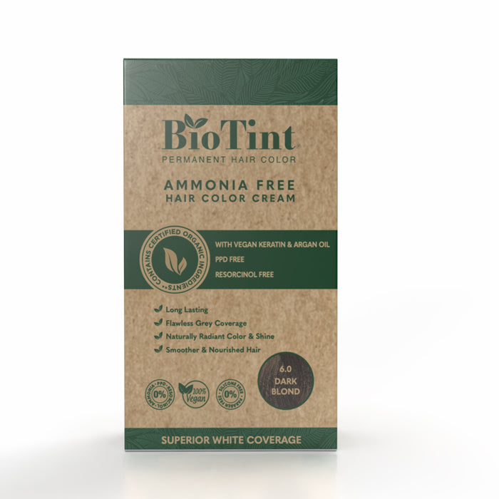 BioTint Permanent Hair Color - 6.0 Dark Blond