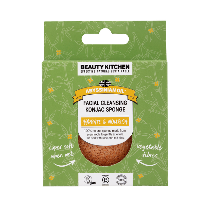 Beauty Kitchen Abyssinian Oil Facial Cleansing Konjac Sponge