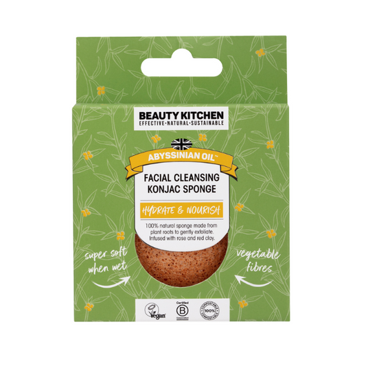 Beauty Kitchen Abyssinian Oil Facial Cleansing Konjac Sponge