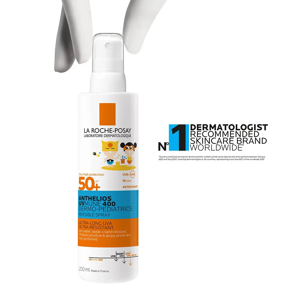 La Roche-Posay Anthelios UVMUNE 400 Dermo Pediatrics SPF50+ Invisible Kids Sunscreen Spray For Face & Body 200ml La Roche-Posay