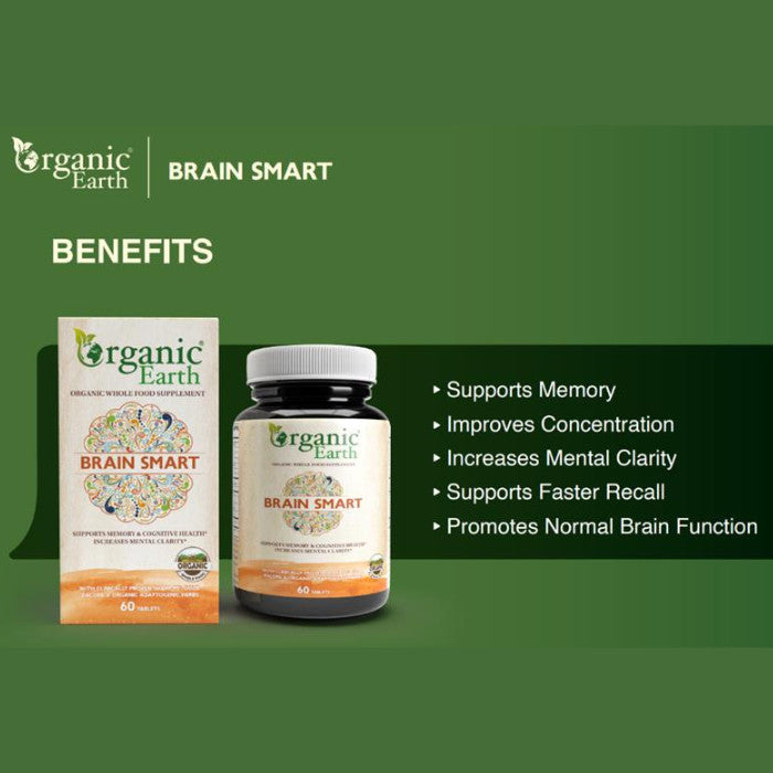 Organic Earth Brain Smart Tablets 60s Organic Earth