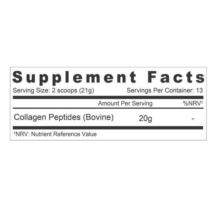 Organic Earth Collagen Peptides Lemon, Hydrolyzed Collagen for Skin, Hair, Nails and Joints - 284g