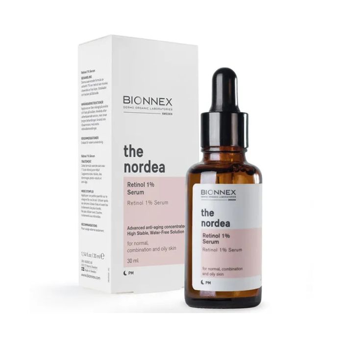 Bionnex The Nordea Retinol 1%, Anti-Aging Face Serum for Wrinkles, Fine Lines and Uneven Texture - 30ml