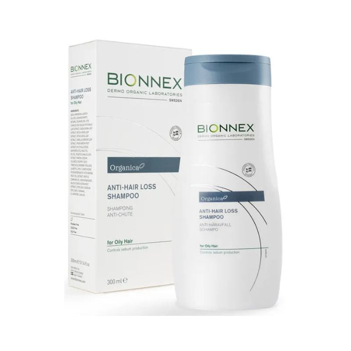 Bionnex Organica Anti-Hair Loss Shampoo for Oily Scalp with 25 Natural Plant & Sea Extracts, Vitamins & Minerals – 300ml