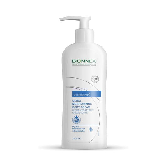 Bionnex Perfederm Moisturizing Body Cream for Dry and Atopic Skin, Deep Hydration with Shea Butter - 250ml