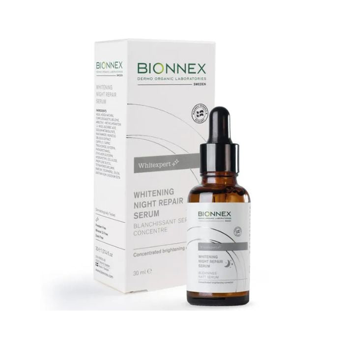 Bionnex Whitexpert Night Repair Serum, Brightening and Anti-Pigmentation Vitamin C for Radiant Skin - 30ml