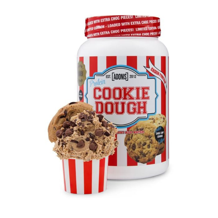 Adonis Gear Cookie Dough Choco Chip Cookie, Casein Protein, Slow Digesting, Limited Edition, 1kg