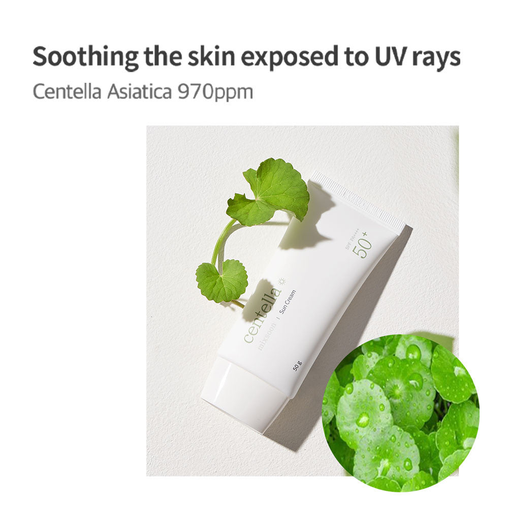 Mixsoon Centella (SPF 50+) Daily Sunscreen with Asiatica for UV Protection and Hydration - 50g