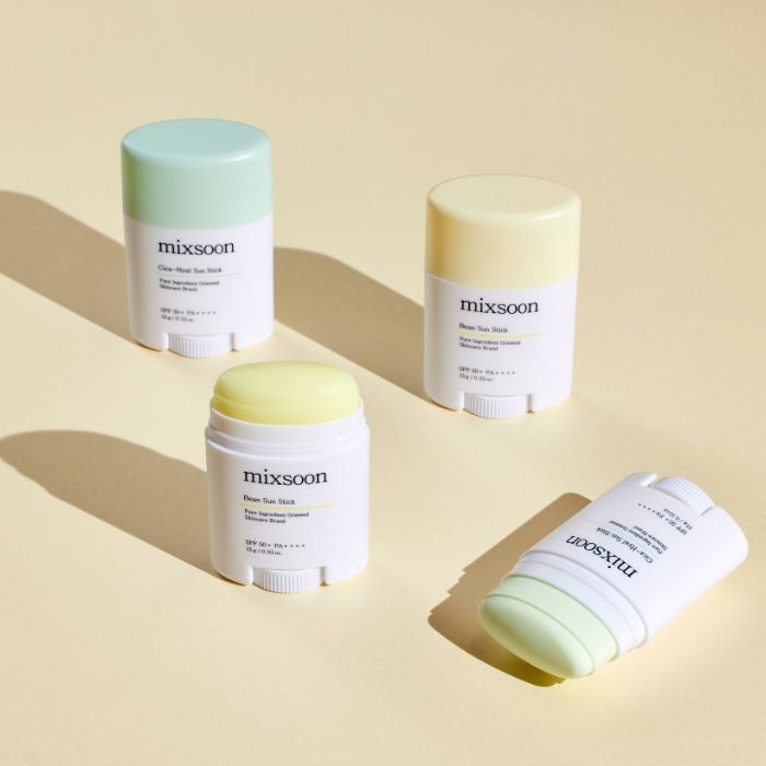 Mixsoon Bean Sun Stick (SPF50) Lightweight Matte Sun Protection with Fermented Plant Extracts - 15g