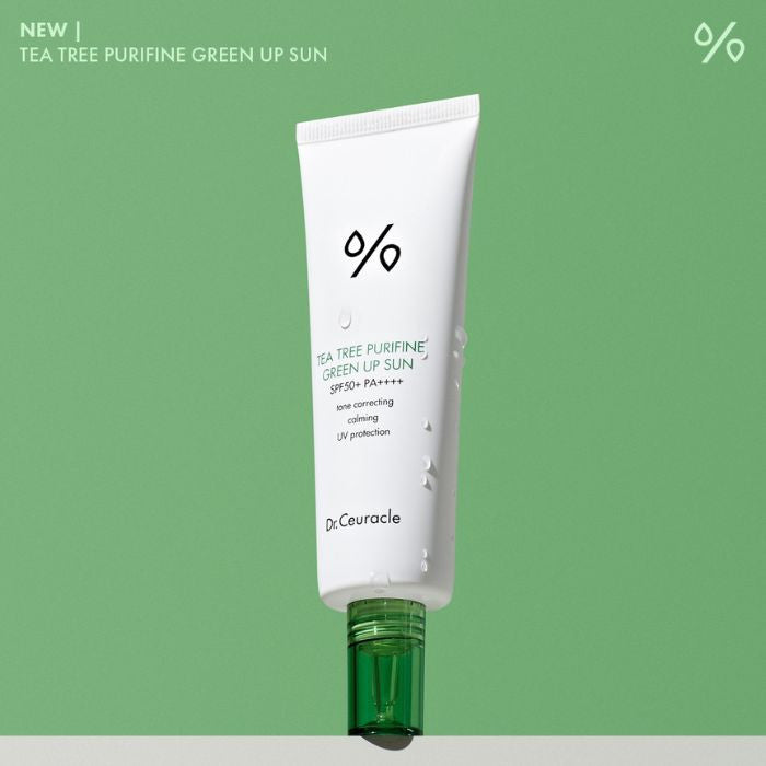 Dr. Ceuracle Tea Tree Purifine Green Up Sun (SPF50+) Calming Sunscreen - 50ml