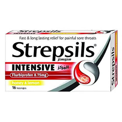 Strepsils Intensive Honey & Lemon Lozenges 16's