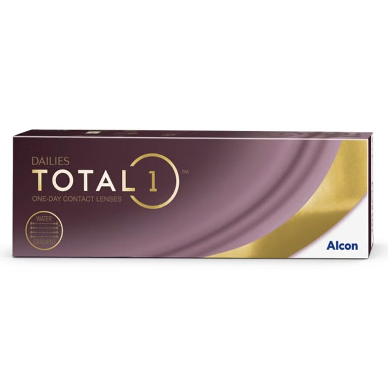 Alcon Dailies Total1 One Day Clear Contact Lenses, Base Curve 8.5, Power -4.75, Pack of 30's Alcon
