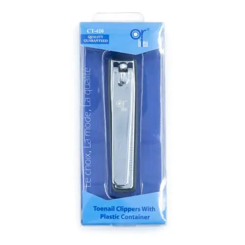 Or Bleu Toenail Clippers with Plastic Container CT-420 Or Bleu