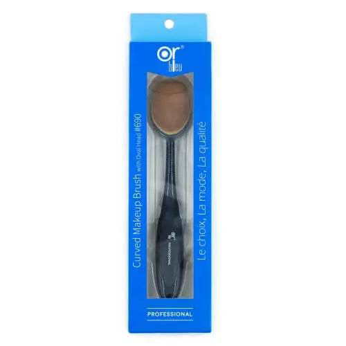 Or Bleu Curved Makeup Brush with oval head CT-690 Or Bleu