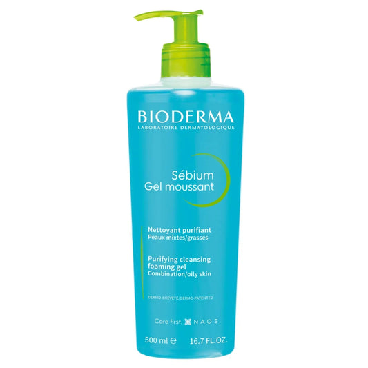 Bioderma Sebium Gel Moussant Purifying Cleansing Foaming Gel 500ml Bioderma