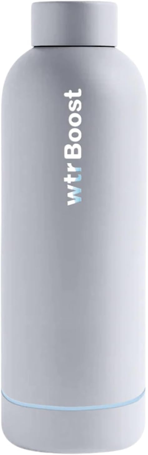 WTR Boost Crayon Gray Insulated Stainless Steel Water Bottle, Flask for Hot or Cold Beverages - 500ml