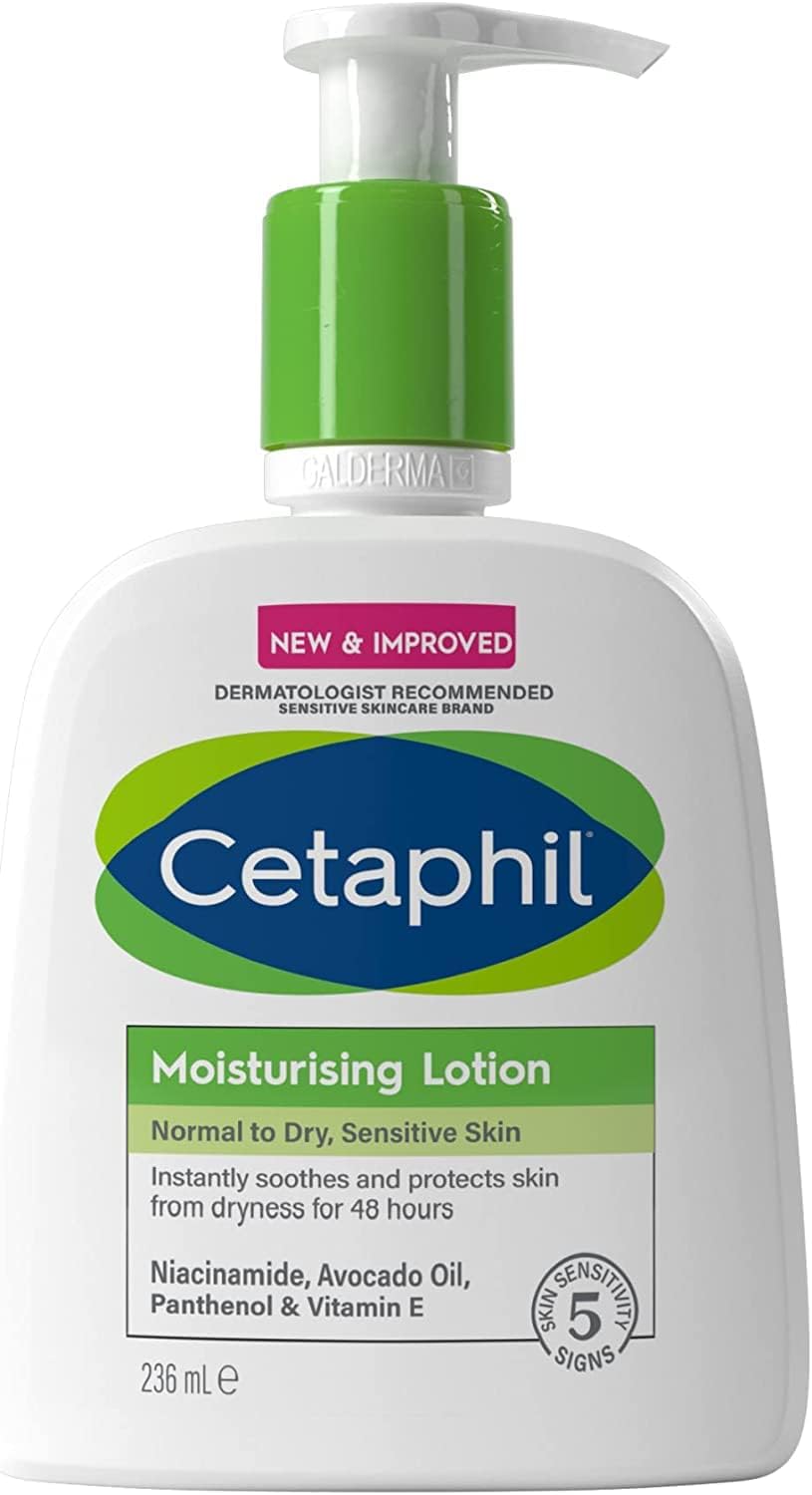 Cetaphil Moisturizing Lotion, Face & Body Moisturizer With Normal to Dry Sensitive Skin - 236ml
