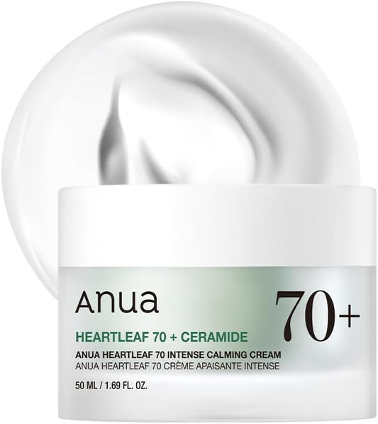 Anua Heartleaf 70% Intense Calming Facial Cream For Dry & Sensitive Skin - 50ml
