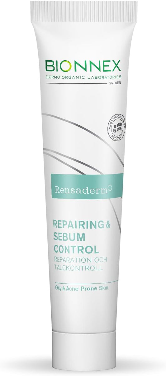Bionnex Rensaderm Repairing & Sebum Control Cream, Oil Control and Barrier Repair for Acne-Prone Skin - 30ml