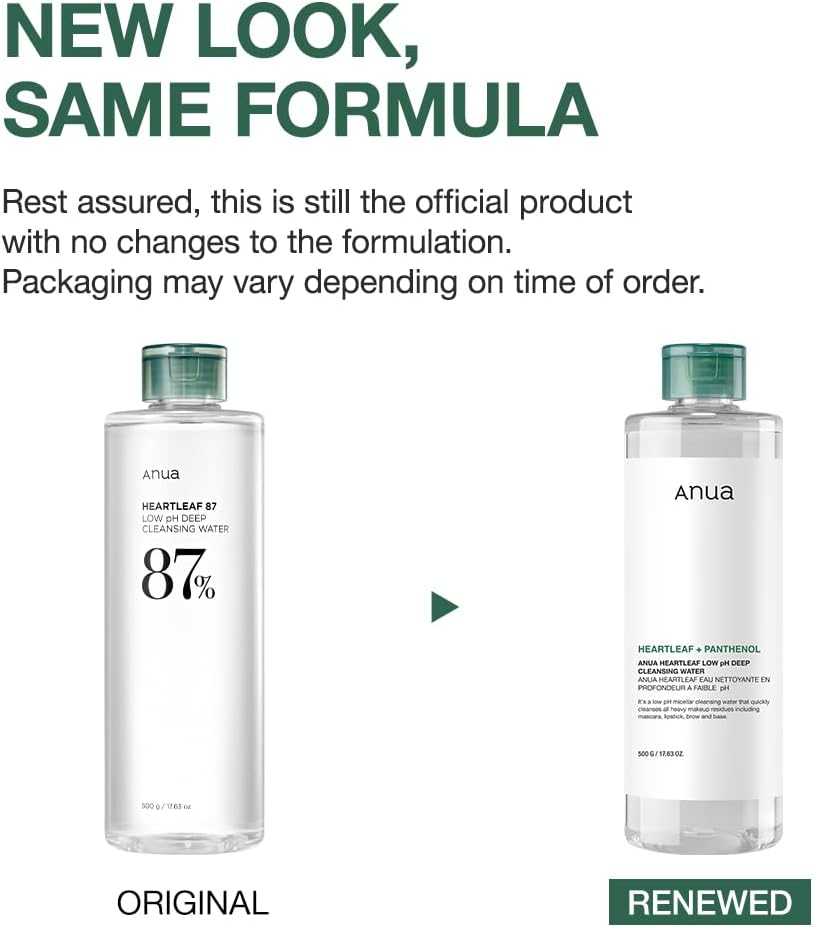 Anua Heartleaf & Panthenol Low pH Deep Cleansing Water 500g