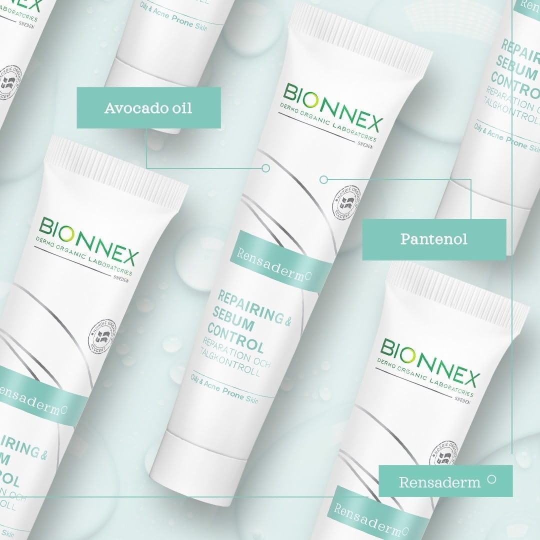 Bionnex Rensaderm Repairing & Sebum Control Cream, Oil Control and Barrier Repair for Acne-Prone Skin - 30ml